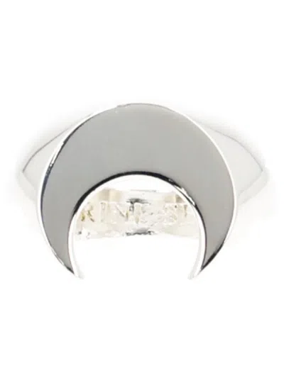 Marine Serre "moon" Ring In Gray