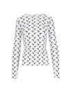 Marine Serre Moon Round Neckline Top In White