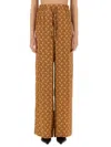 Marine Serre Wide-leg Trousers With Elastic Waistband