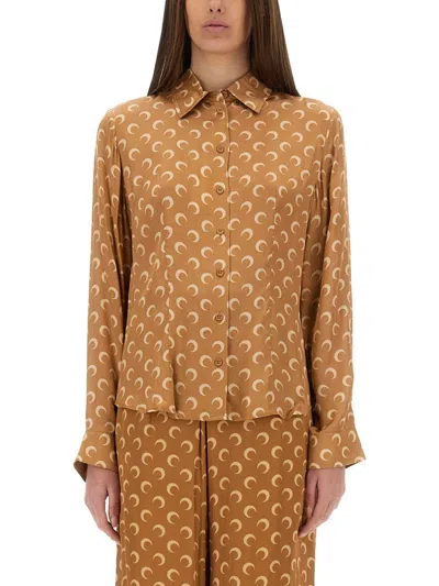 Marine Serre Moon Satin Shirt