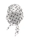 Marine Serre Stylish Hat With Tied Detail And Print In White