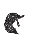 Marine Serre Moon Silk Veiled Cap In Black