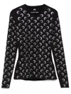 Marine Serre Moon Rhinestone-embellished Top