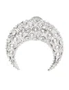 Marine Serre Moon Strass Earring Large In Metallic
