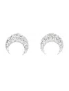 Marine Serre Moon Strass Earring Small In Silver