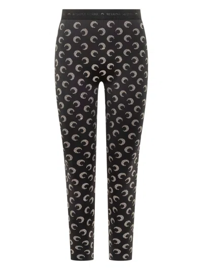 MARINE SERRE MARINE SERRE MOON STRASS LEGGINGS