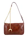 Marine Serre Moon Strike Bauletto Bag In Brown