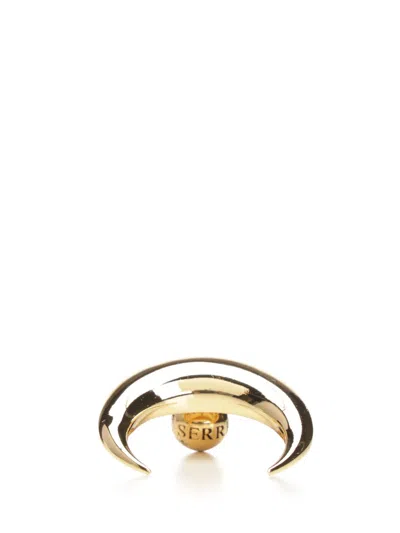 Marine Serre Moon Stud In Neutral