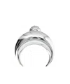 Marine Serre Single Earrings Moon In White