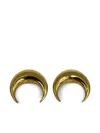 Marine Serre Gold Plated Moon Studs Accessories In Gold