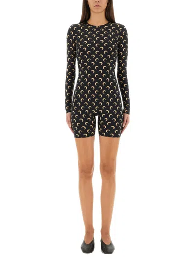 Marine Serre "moon" Suit In Black