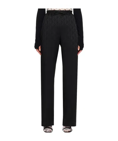 Marine Serre Moon Sun Trousers In Black
