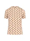 Marine Serre Moon T-shirt In Beige