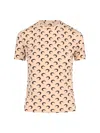 Marine Serre Moon T-shirt In Beige