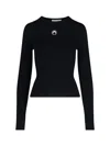Marine Serre Moon T-shirt In Black