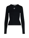 Marine Serre Moon T-shirt In Black  