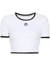 Marine Serre Moon-logo T-shirt In White