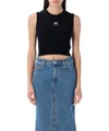 Marine Serre Moon Tank Top In Black