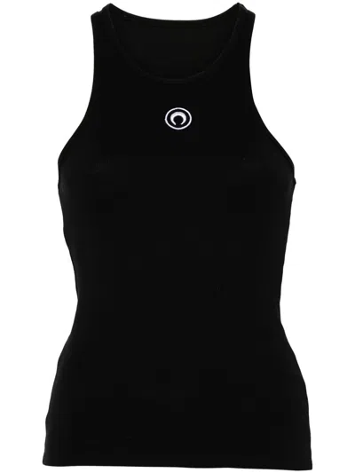 Marine Serre Moon Tank Top In Black