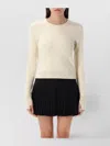 Marine Serre Moon Jacquard Knit Fitted Sweater