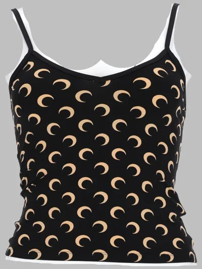 Marine Serre Moon T-shirt In Black