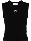 Marine Serre Black Moon Logo Vest In Black