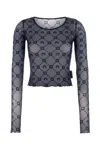 Marine Serre Top With Geometric Pattern And Logo