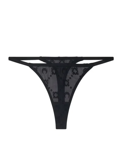 MARINE SERRE MOONOGRAM MESH THONG
