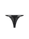 Marine Serre Moonogram Mesh Thong In Black