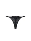 Marine Serre Moonogram Mesh Thong In Black