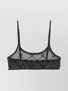 Marine Serre Moonogram Pattern Mesh Bra