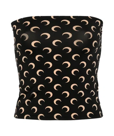 MARINE SERRE MARINE SERRE ALL-OVER MOON PRINTED TOP