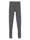 Marine Serre Gray Recycled Mesh Flock Tights In Grey