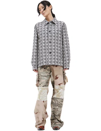 Marine Serre Moonogram Printed Jacket In Black