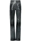 Marine Serre Moonogram Straight-leg Trousers In Grey