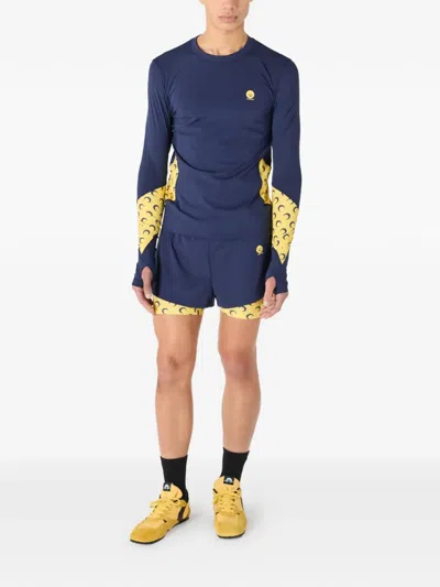 Marine Serre Moon Pattern Athleisure Shorts In Multi