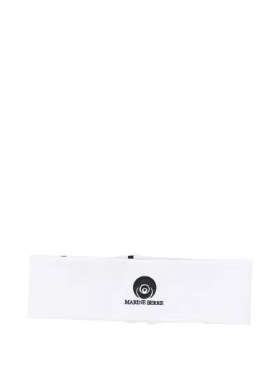 Marine Serre Moon-print Logo-print Headband In Transparent