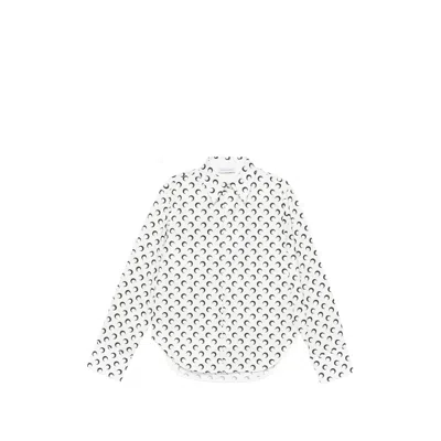 Marine Serre Moon-print Shirt In Black