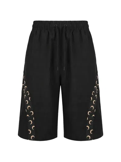 Marine Serre Crescent Moon Print Swim Trunks In Black