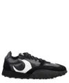 Marine Serre Metal Free Leather Low-top Sneakers In Black