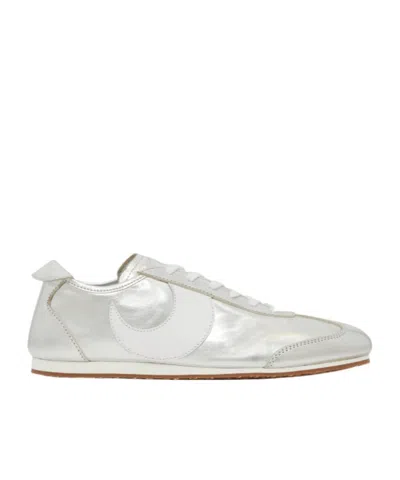 Marine Serre Ms Astra Low-top Sneakers In Silver
