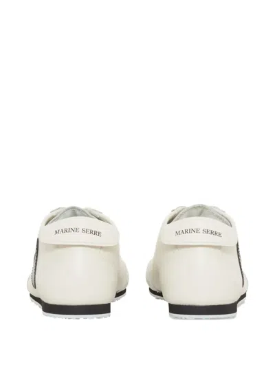 Marine Serre Ms Astra Matte Leather Sneakers In Multi