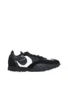 Marine Serre Ms Rise 22 Black Leather Sneakers