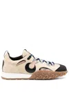 Marine Serre Beige Metal Free Leather Ms Rise Ii Sneakers In Brown