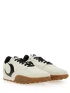 Marine Serre Beige Metal Free Leather Ms Rise Ii Sneakers In Powder