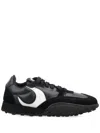 Marine Serre Metal Free Leather Low-top Sneakers In Black