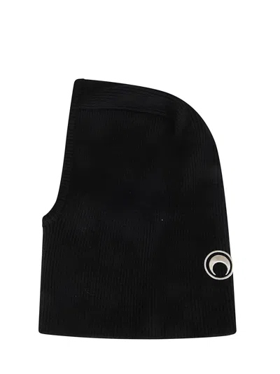 Marine Serre Ms Wool Balaclava In Black