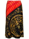 Marine Serre Mixed Regenerated Silk And Ornament Jewelry Skirt In Multicolor