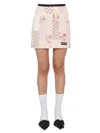Marine Serre Multicolor Patchwork Mini Skirt In Multicolor