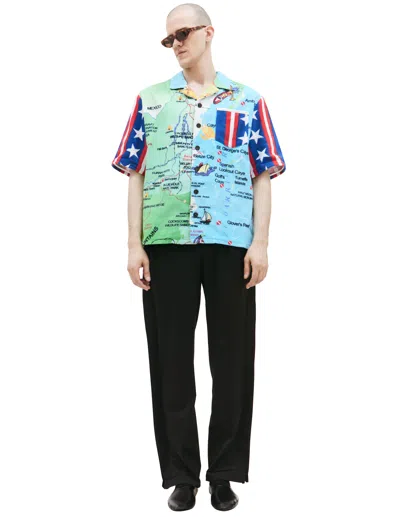 Marine Serre Multicolor Patchwork Shirt